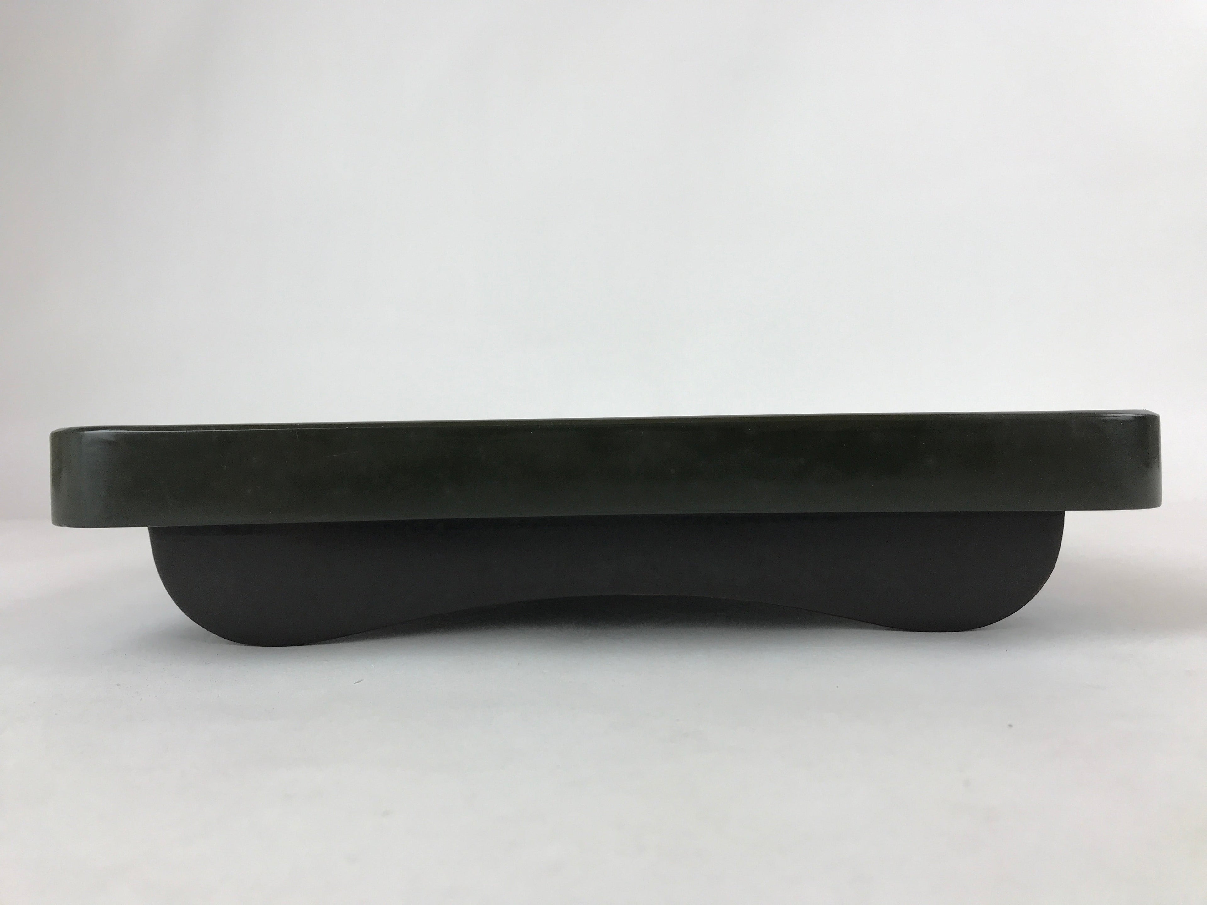 Japanese Lacquered Wooden Legged Tray Table Vtg Square Ozen Black Red L112