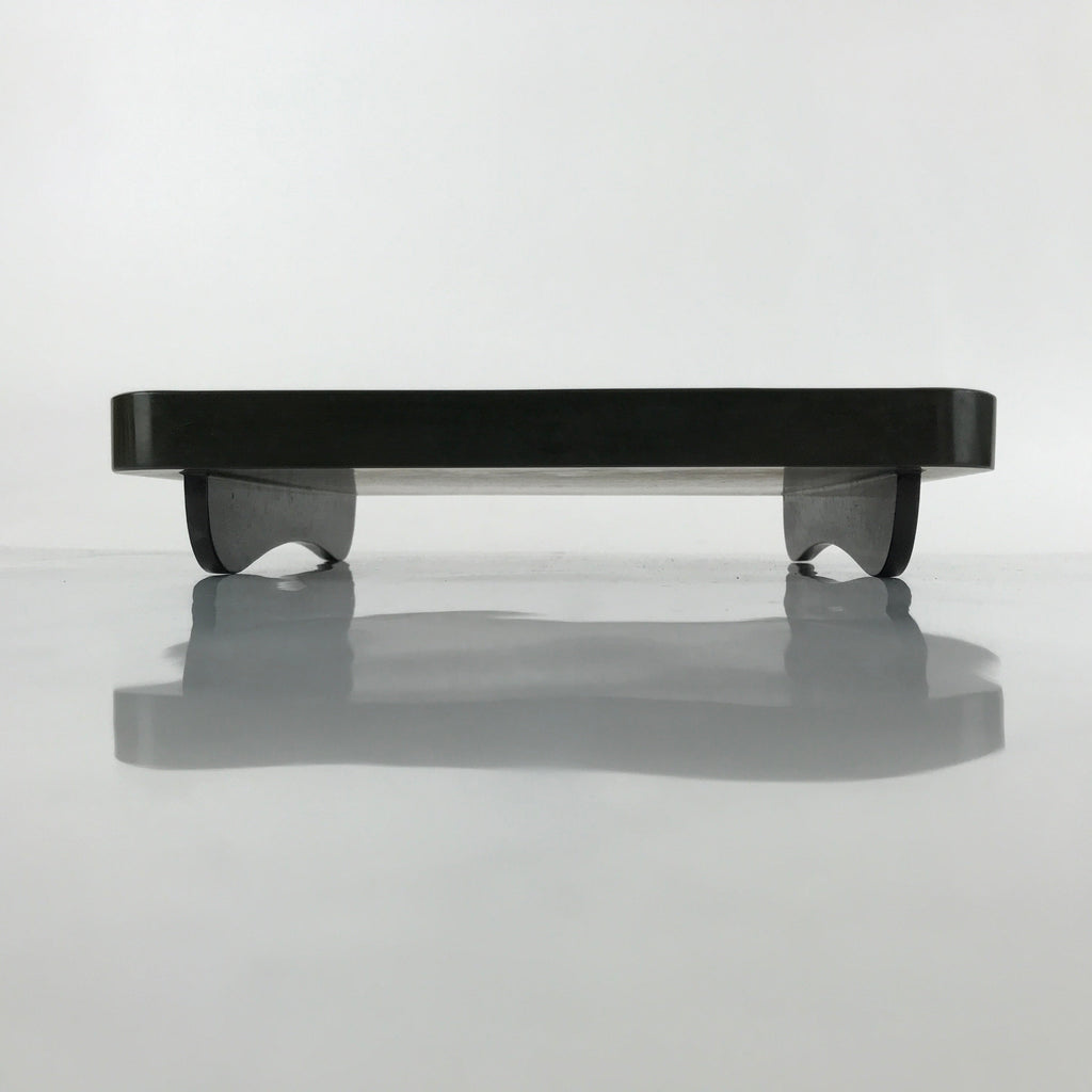 Japanese Lacquered Wooden Legged Tray Table Vtg Square Ozen Black Red L183