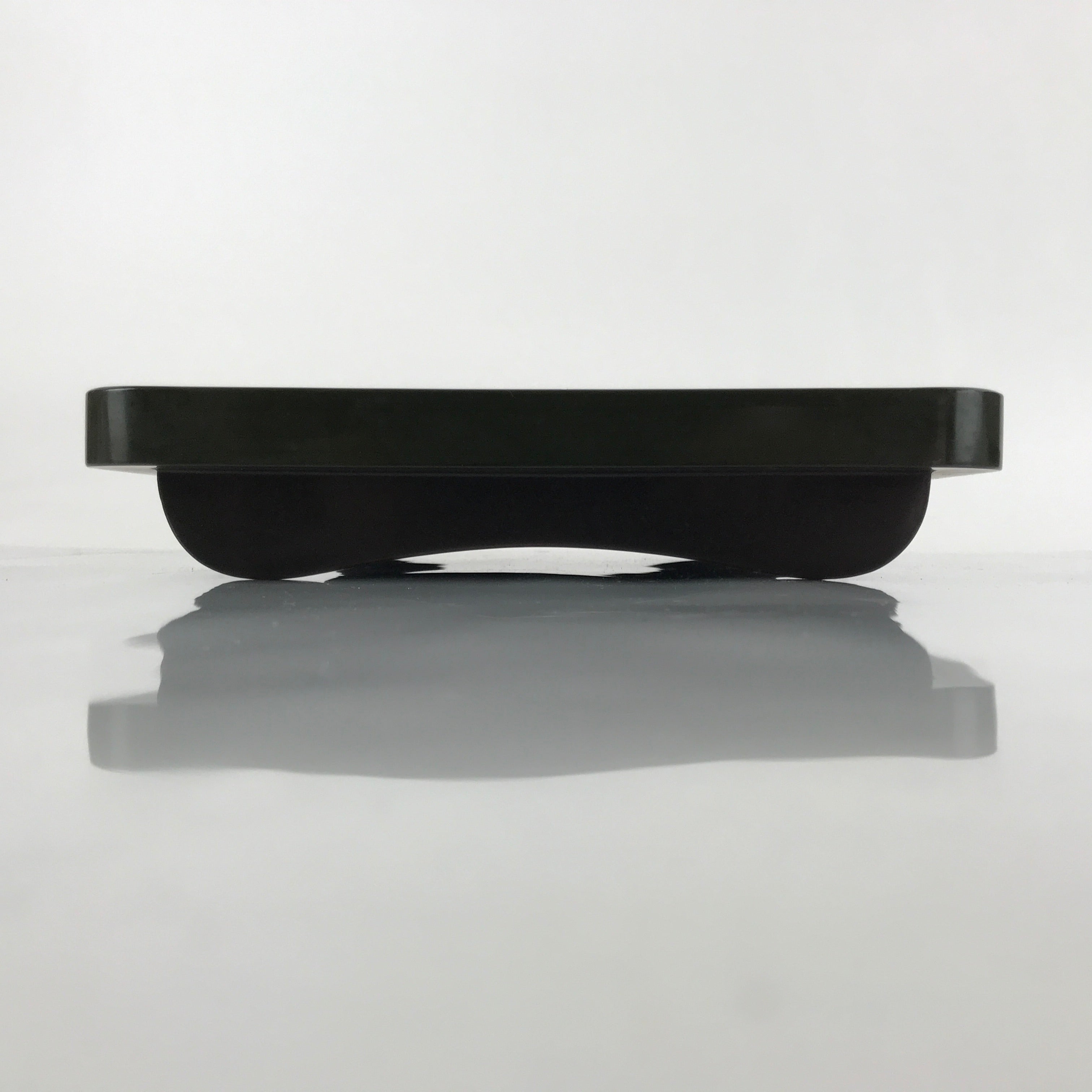 Japanese Lacquered Wooden Legged Tray Table Vtg Square Ozen Black Red L183