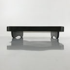 Japanese Lacquered Wooden Legged Tray Table Vtg Square Ozen Black Red L183