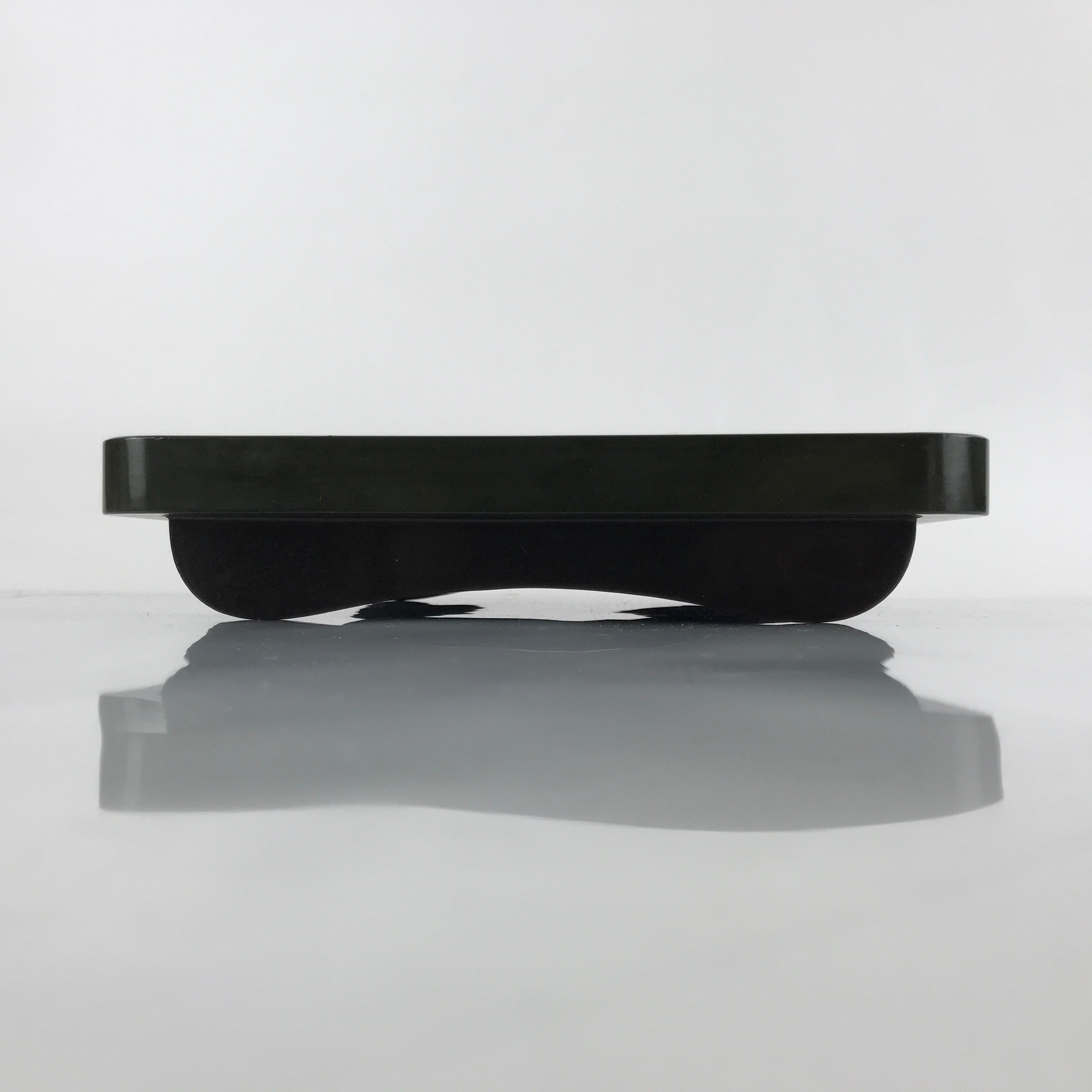 Japanese Lacquered Wooden Legged Tray Table Vtg Square Ozen Black Red L183