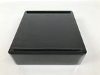 Japanese Lacquered Wooden Lidded Bento Box Vtg Jubako Classic Black Red L617