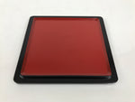 Japanese Lacquered Wooden Lidded Bento Box Vtg Jubako Classic Black Red L617