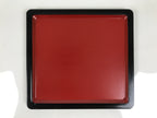 Japanese Lacquered Wooden Lidded Bento Box Vtg Jubako Classic Black Red L617