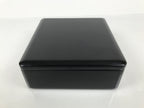 Japanese Lacquered Wooden Lidded Bento Box Vtg Jubako Classic Black Red L617