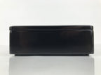 Japanese Lacquered Wooden Lidded Bento Box Vtg Jubako Classic Black Red L617