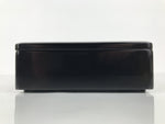 Japanese Lacquered Wooden Lidded Bento Box Vtg Jubako Classic Black Red L617
