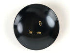 Japanese Lacquered Wooden Lidded Bowl Nimonowan Vtg Makie Red Black LB106