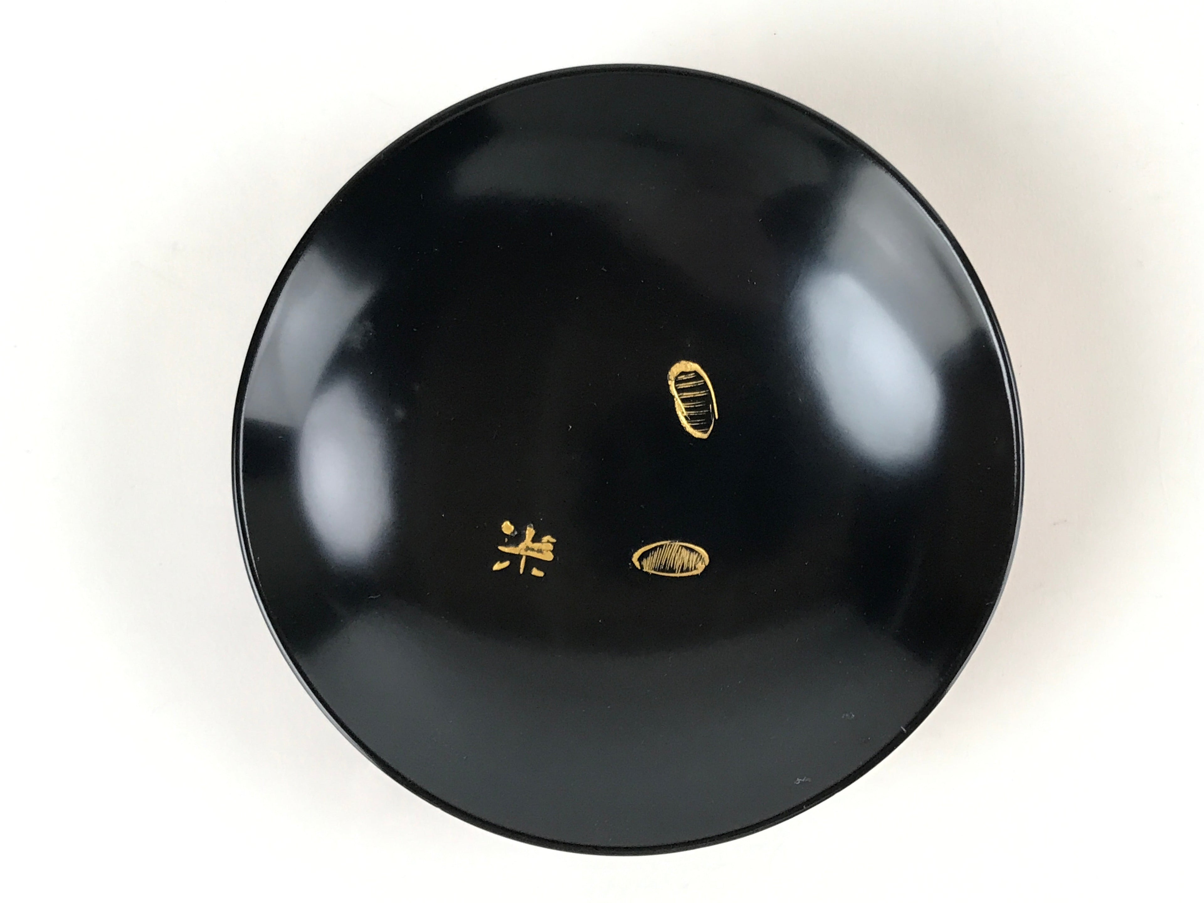Japanese Lacquered Wooden Lidded Bowl Nimonowan Vtg Makie Red Black LB106