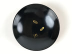Japanese Lacquered Wooden Lidded Bowl Nimonowan Vtg Makie Red Black LB108