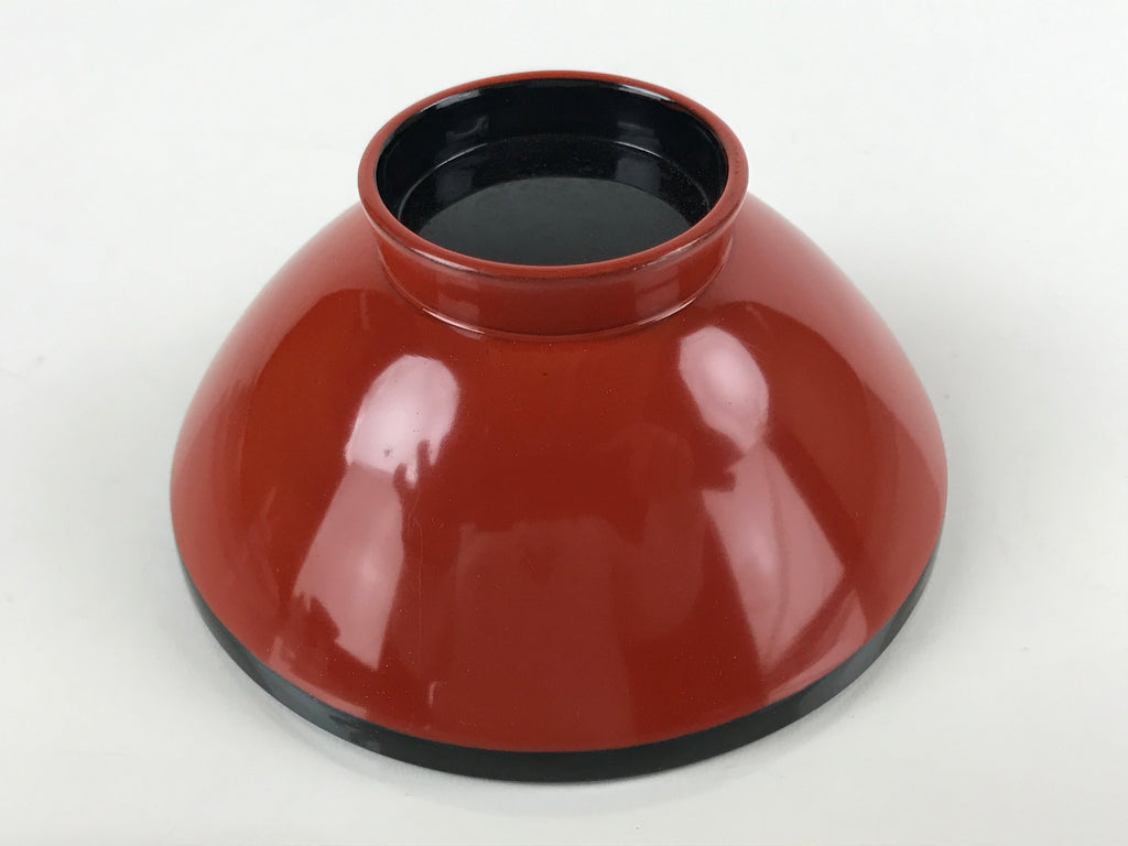 Japanese Lacquered Wooden Lidded Bowl Nimonowan Vtg Makie Red Black LB108
