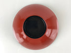 Japanese Lacquered Wooden Lidded Bowl Nimonowan Vtg Makie Red Black LB109