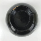 Japanese Lacquered Wooden Lidded Bowl Owan Vtg Rice Soup Dish Black Red LB129