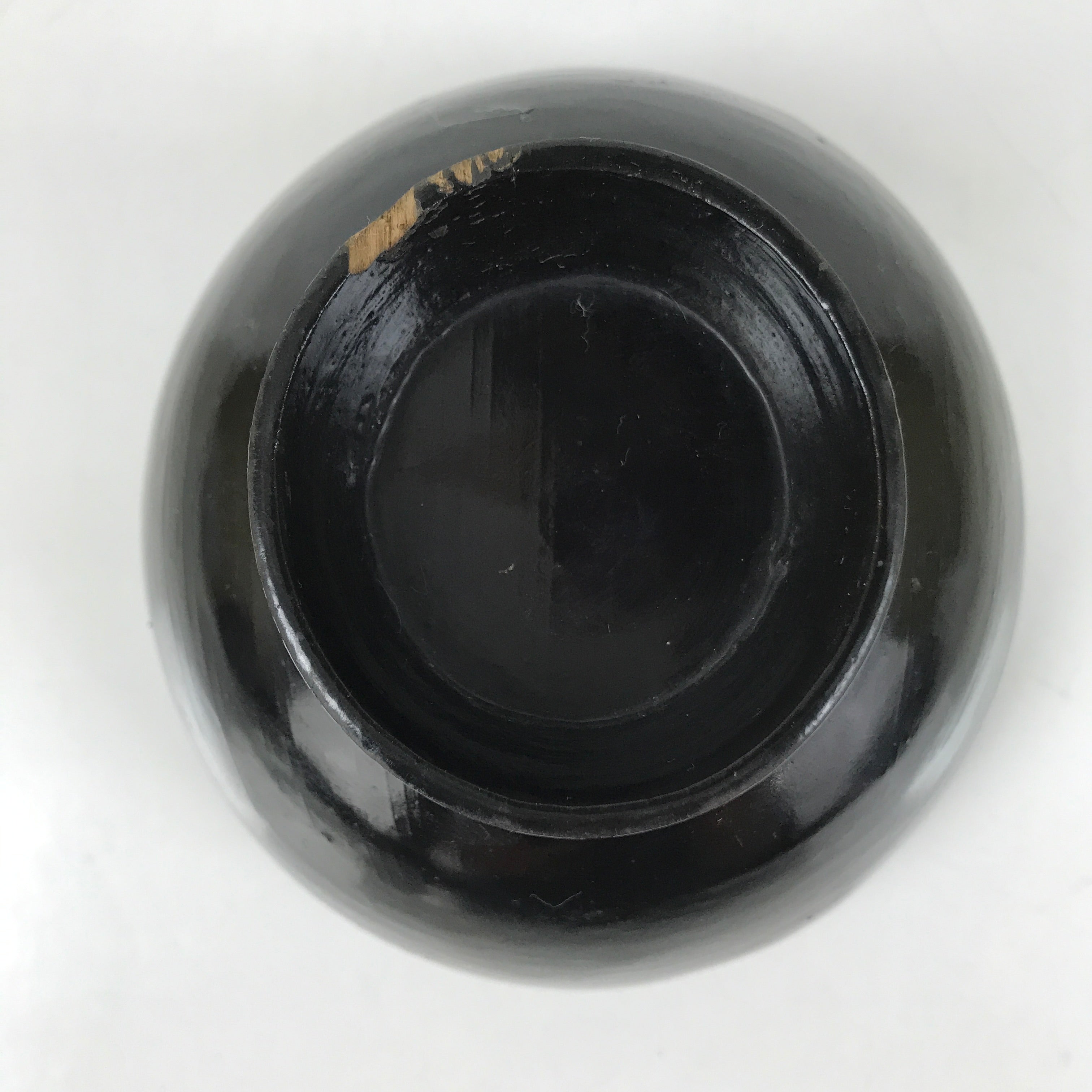 Japanese Lacquered Wooden Lidded Bowl Owan Vtg Rice Soup Dish Black Red LB129
