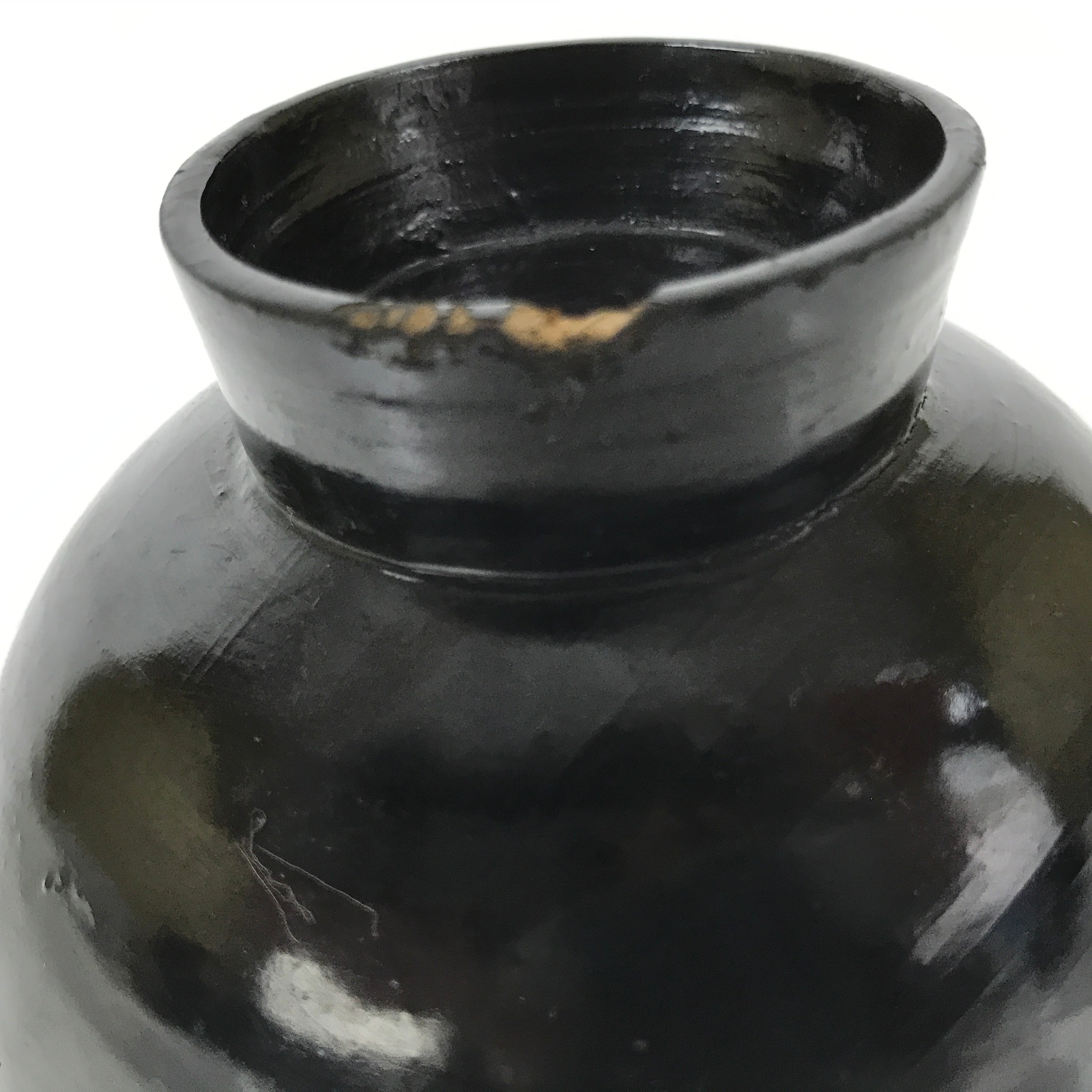 Japanese Lacquered Wooden Lidded Bowl Owan Vtg Rice Soup Dish Black Red LB129