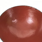 Japanese Lacquered Wooden Lidded Bowl Owan Vtg Rice Soup Dish Black Red LB131