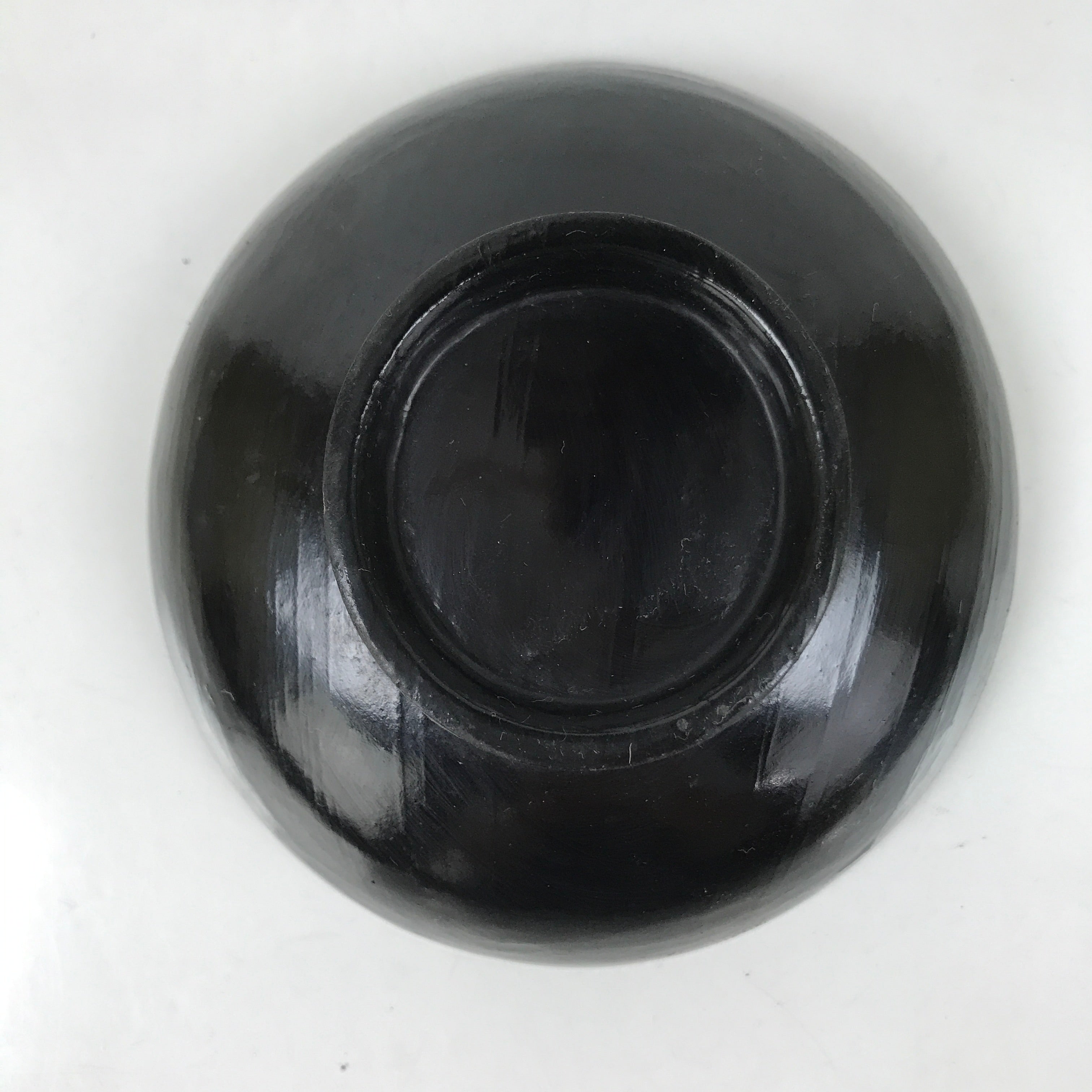Japanese Lacquered Wooden Lidded Bowl Owan Vtg Rice Soup Dish Black Red LB131