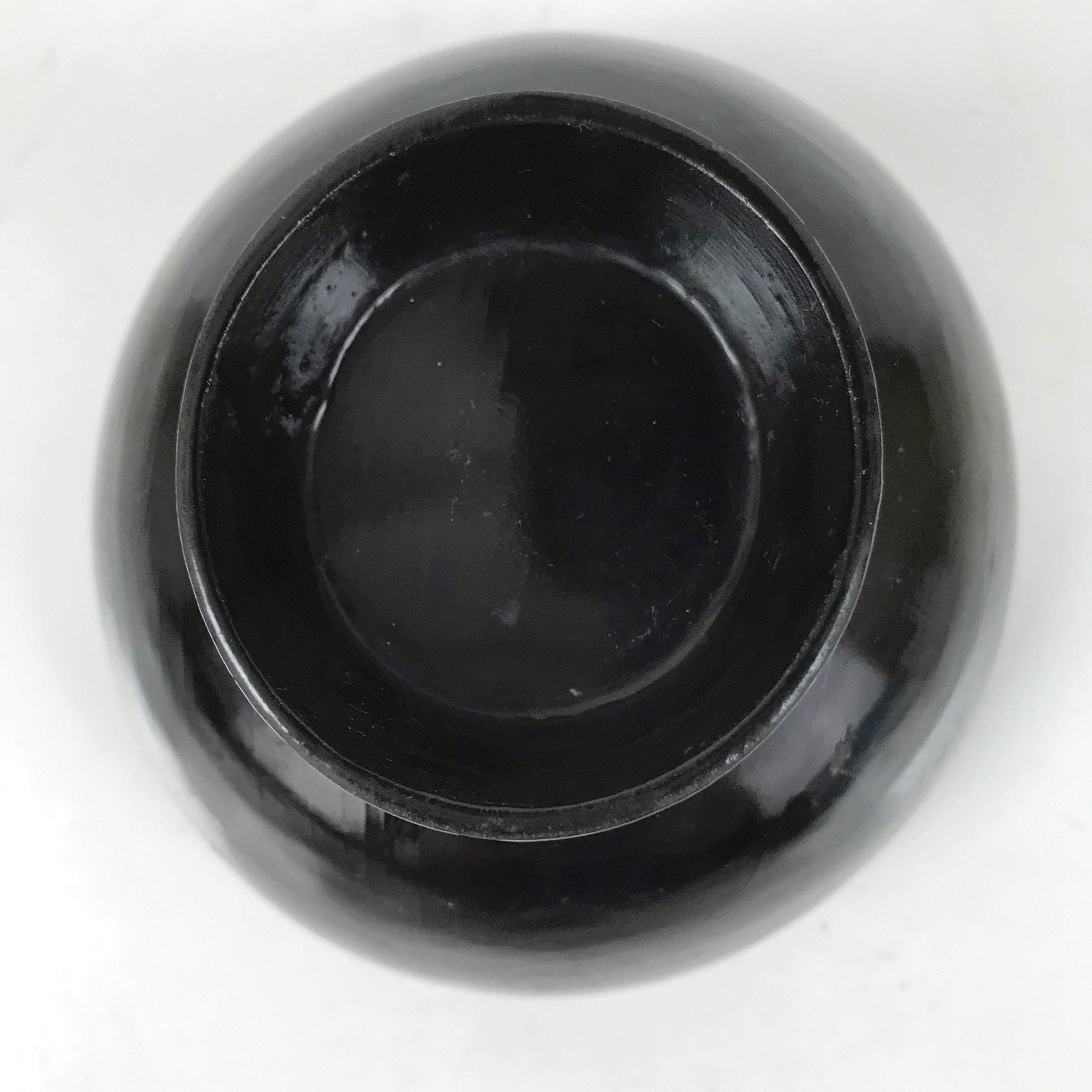 Japanese Lacquered Wooden Lidded Bowl Owan Vtg Rice Soup Dish Black Red LB132