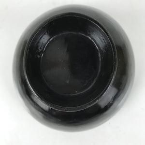 Japanese Lacquered Wooden Lidded Bowl Owan Vtg Rice Soup Dish Black Red LB132