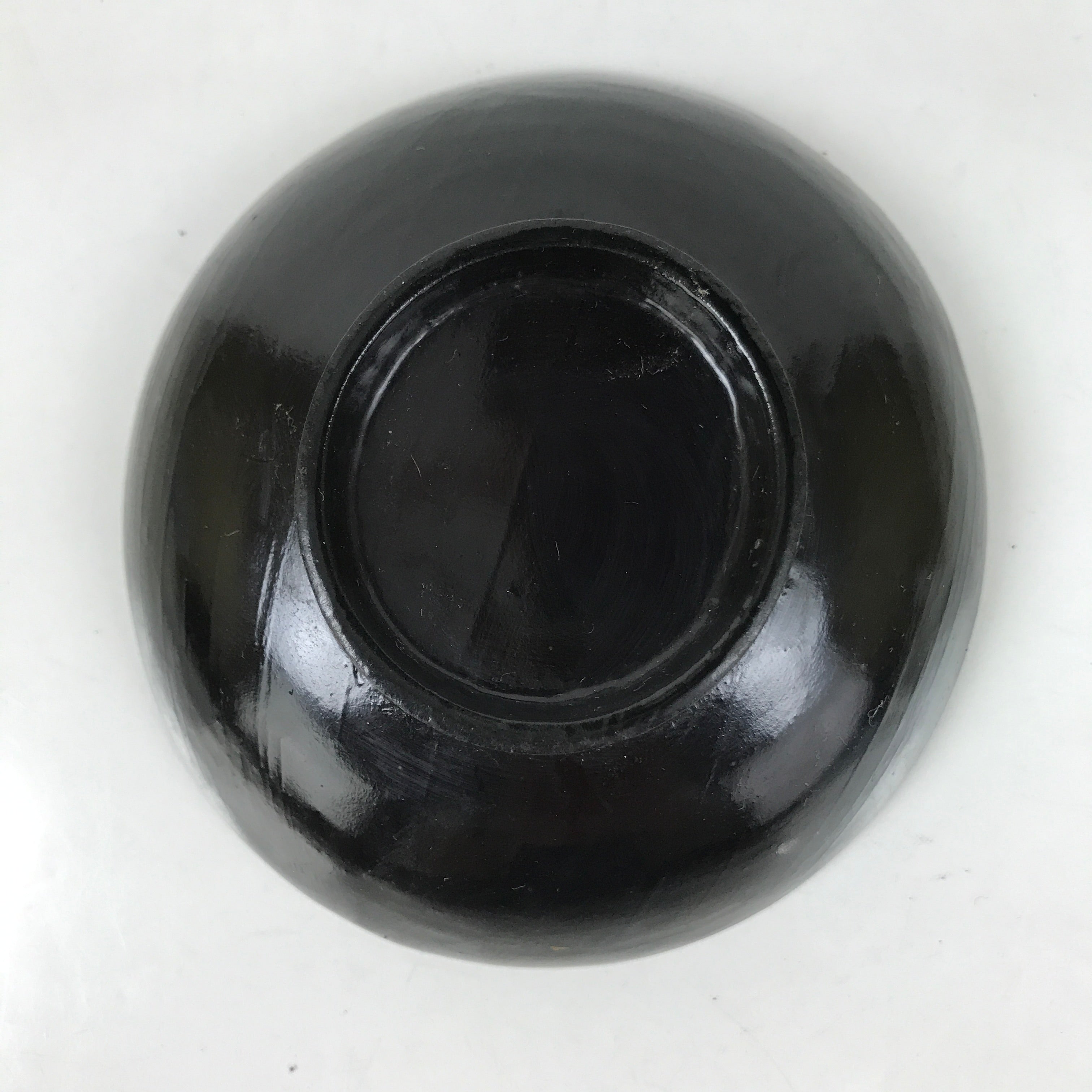 Japanese Lacquered Wooden Lidded Bowl Owan Vtg Rice Soup Dish Black Red LB132