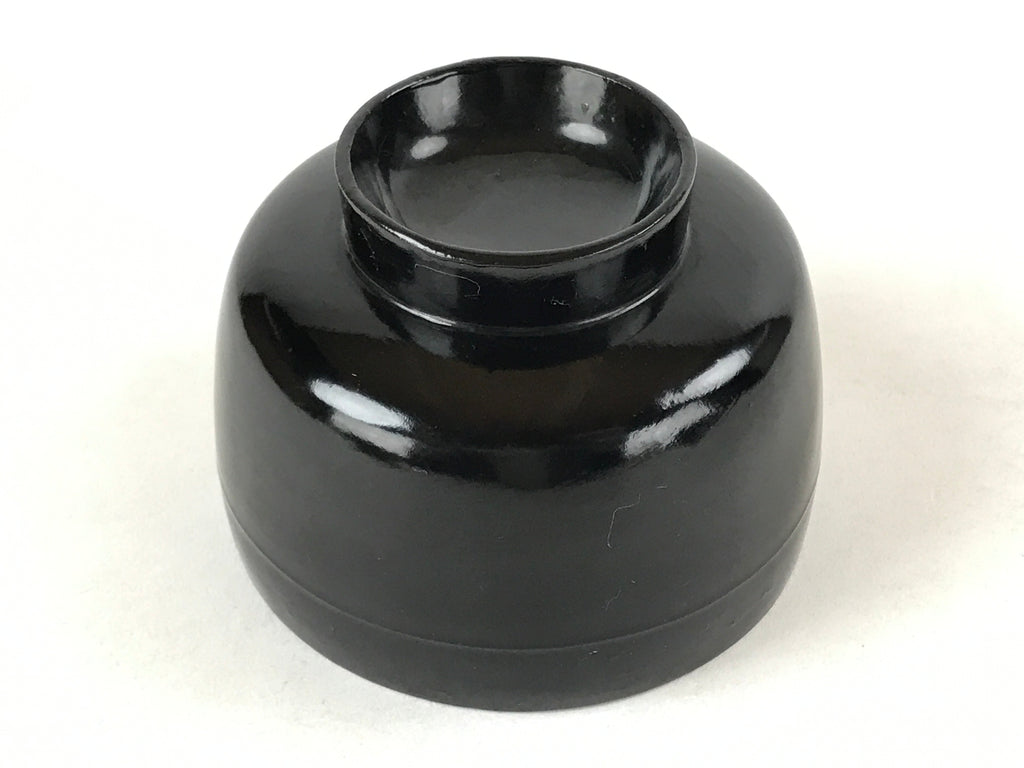 Japanese Lacquered Wooden Lidded Bowl Owan Vtg Rice Soup Dish Red Black LB101