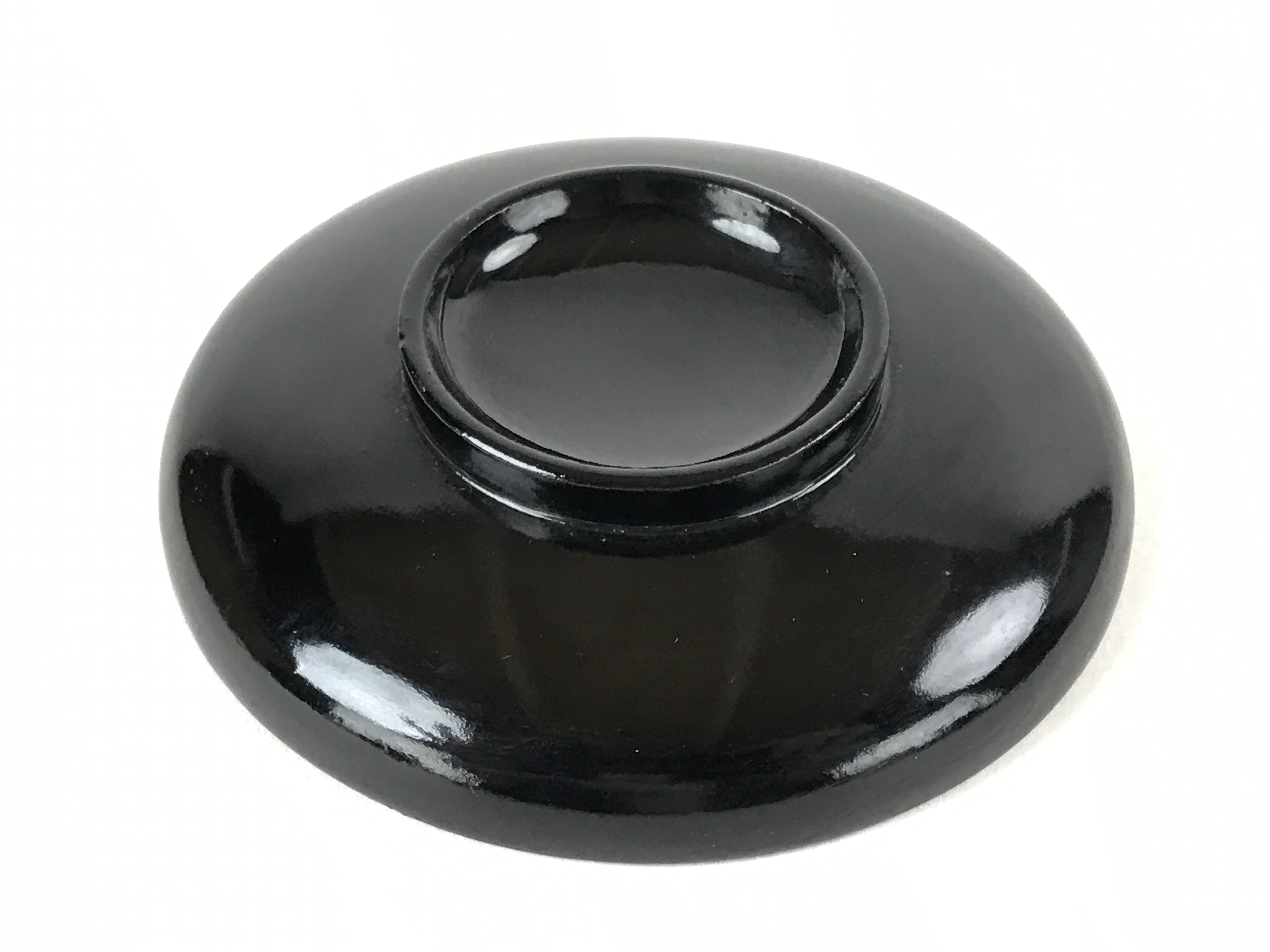 Japanese Lacquered Wooden Lidded Bowl Owan Vtg Rice Soup Dish Red Black LB101