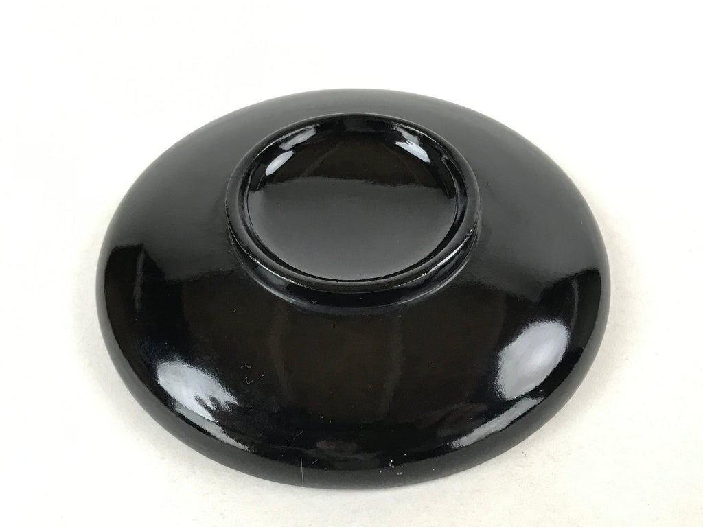 Japanese Lacquered Wooden Lidded Bowl Owan Vtg Rice Soup Dish Red Black LB102