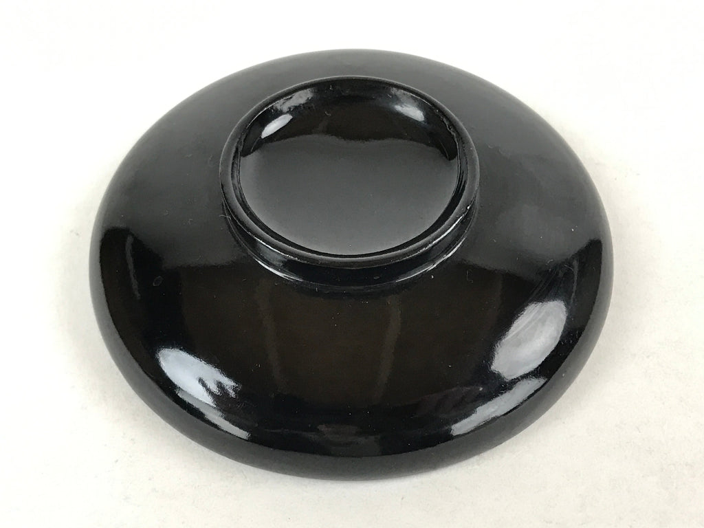Japanese Lacquered Wooden Lidded Bowl Owan Vtg Rice Soup Dish Red Black LB103
