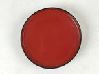 Japanese Lacquered Wooden Lidded Bowl Owan Vtg Rice Soup Dish Red Black LB103