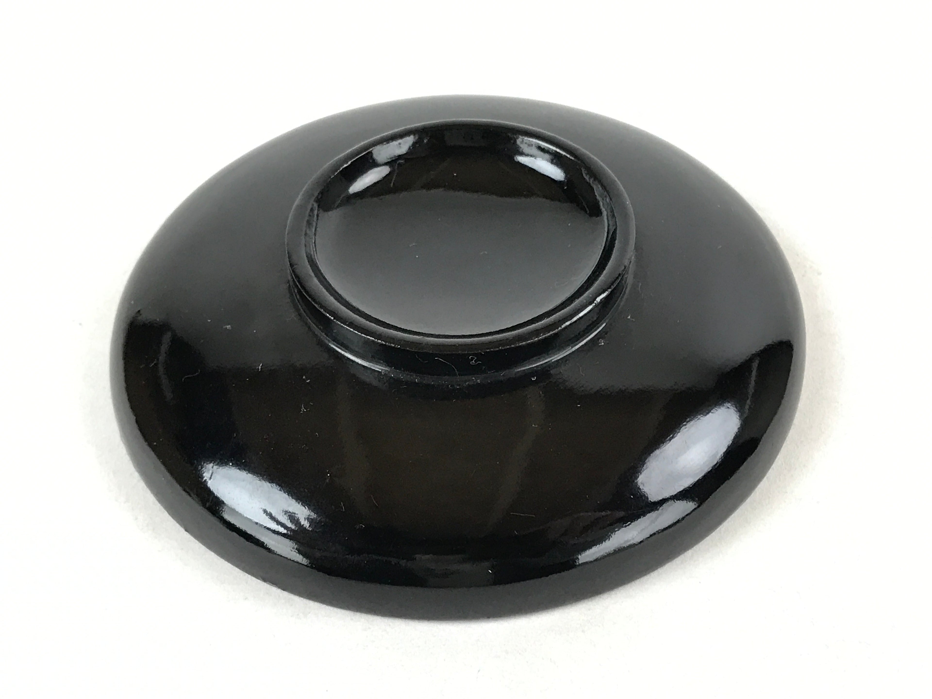 Japanese Lacquered Wooden Lidded Bowl Owan Vtg Rice Soup Dish Red Black LB104