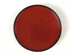 Japanese Lacquered Wooden Lidded Bowl Owan Vtg Rice Soup Dish Red Black LB104