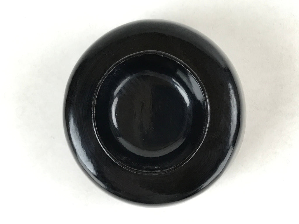 Japanese Lacquered Wooden Lidded Bowl Owan Vtg Rice Soup Dish Red Black LB105