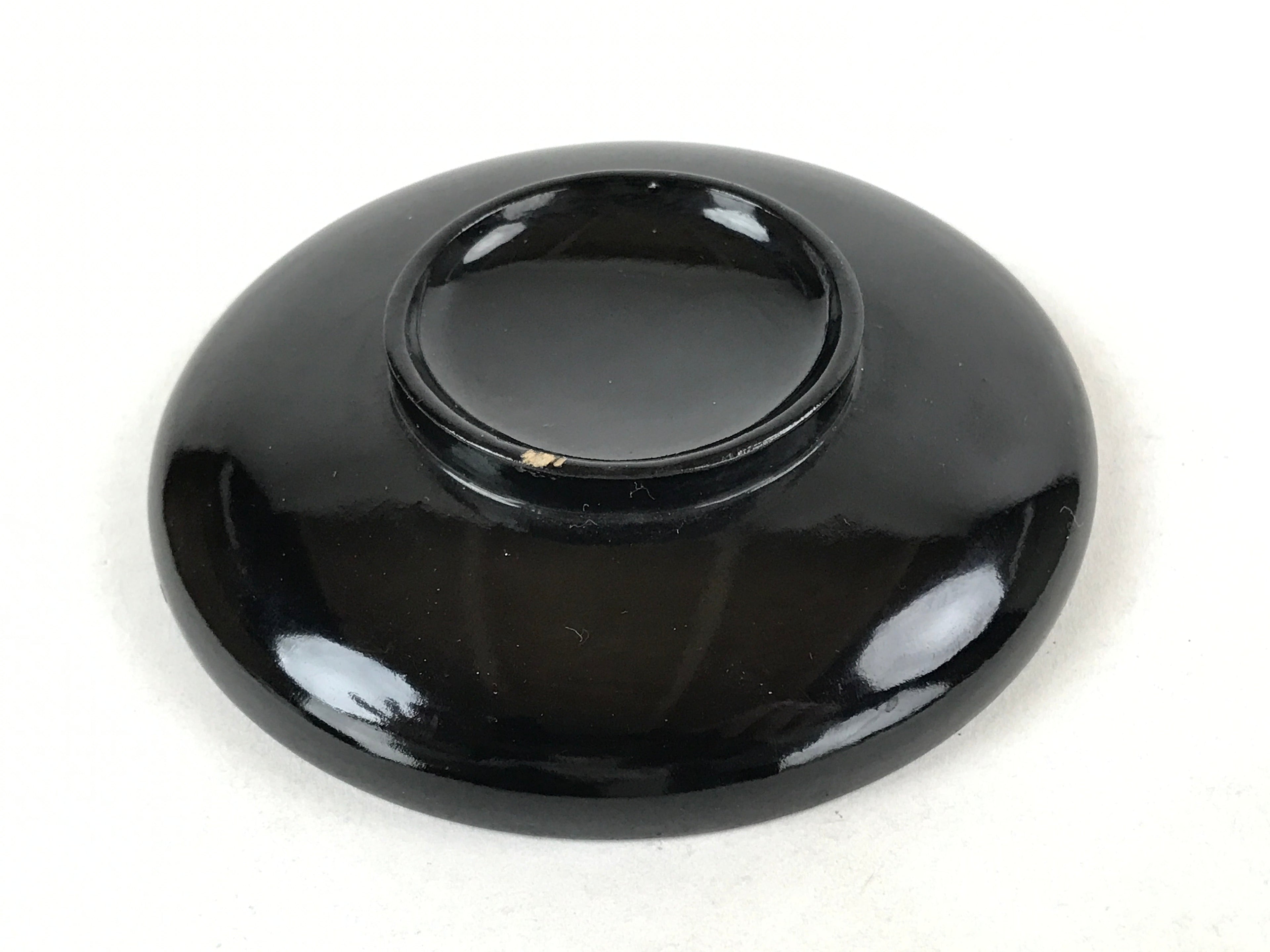 Japanese Lacquered Wooden Lidded Bowl Owan Vtg Rice Soup Dish Red Black LB105