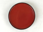 Japanese Lacquered Wooden Lidded Bowl Owan Vtg Rice Soup Dish Red Black LB105
