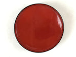 Japanese Lacquered Wooden Lidded Bowl Owan Vtg Rice Soup Dish Red Black LB87