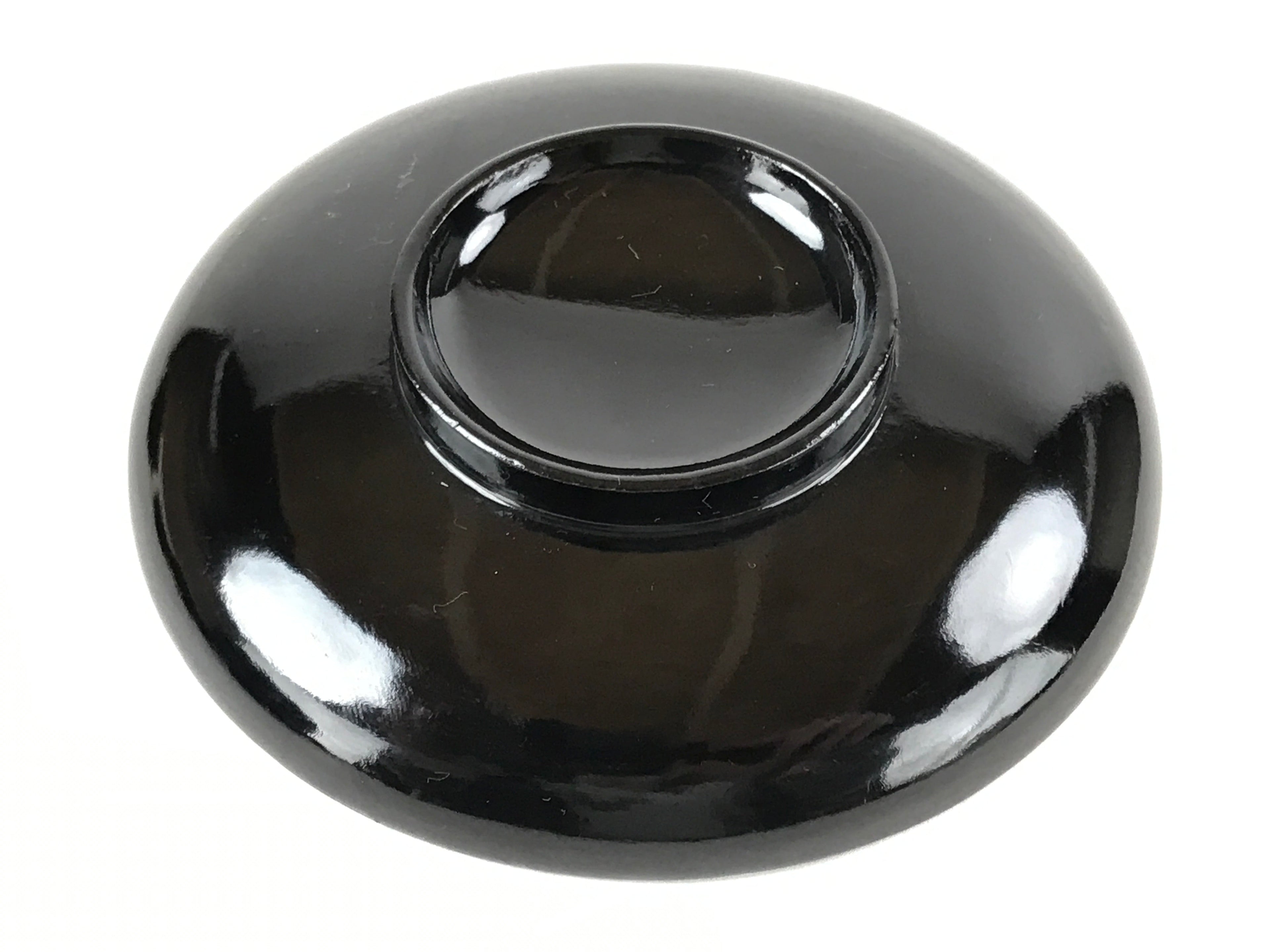 Japanese Lacquered Wooden Lidded Bowl Owan Vtg Rice Soup Dish Red Black LB99