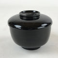 Japanese Lacquered Wooden Lidded Bowl Owan Vtg Rice Soup Dish Red Black LB99