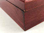 Japanese Lacquered Wooden Lidded Fumibako Letter Box Shunkei-nuri Makie FB75