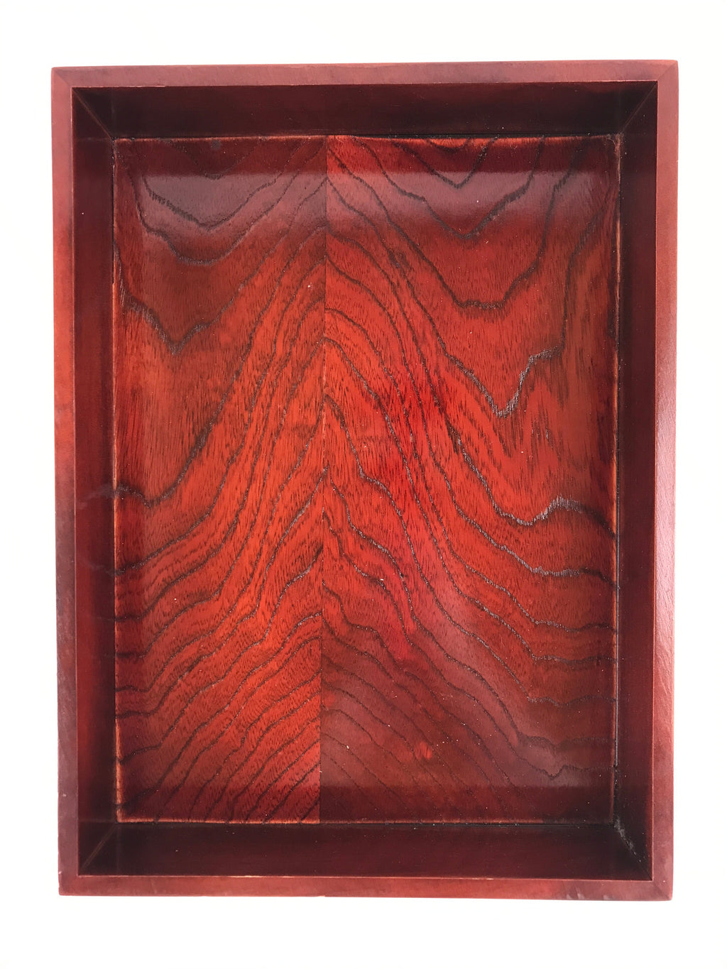 Japanese Lacquered Wooden Lidded Fumibako Letter Box Shunkei-nuri Makie FB75