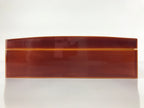 Japanese Lacquered Wooden Lidded Fumibako Letter Box Vtg Shunkei Nuri Book FB80