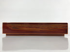 Japanese Lacquered Wooden Lidded Fumibako Letter Box Vtg Shunkei Nuri Brown FB79