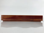 Japanese Lacquered Wooden Lidded Fumibako Letter Box Vtg Shunkei Nuri Brown FB79