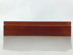 Japanese Lacquered Wooden Lidded Fumibako Letter Box Vtg Shunkei Nuri Brown FB89