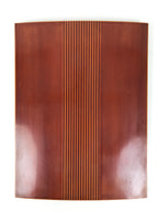 Japanese Lacquered Wooden Lidded Fumibako Letter Box Vtg Shunkei Nuri Brown FB89