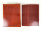 Japanese Lacquered Wooden Lidded Fumibako Letter Box Vtg Shunkei Nuri Brown FB92