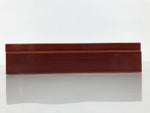 Japanese Lacquered Wooden Lidded Fumibako Letter Box Vtg Shunkei Nuri Brown FB93