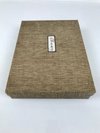 Japanese Lacquered Wooden Lidded Fumibako Letter Box Vtg Shunkei Nuri Brown LWB1