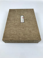 Japanese Lacquered Wooden Lidded Fumibako Letter Box Vtg Shunkei Nuri Brown LWB1