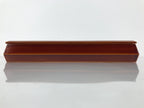 Japanese Lacquered Wooden Lidded Fumibako Letter Box Vtg Shunkei Nuri Brown LWB1