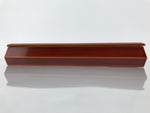 Japanese Lacquered Wooden Lidded Fumibako Letter Box Vtg Shunkei Nuri Brown LWB1